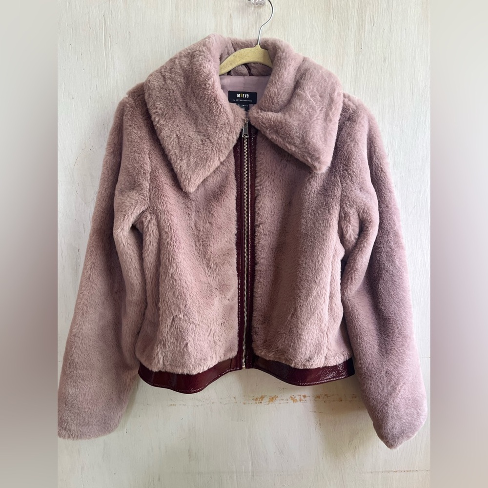 ANTHROPOLOGIE -Maeve Faux Fur Jacket - Picture 2 of 8